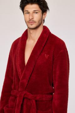 Afbeelding voor product Badjas van het merk Woody in het Rood