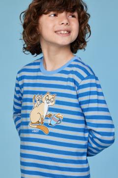 Afbeelding voor product Pyjama van het merk Woody in het Marine