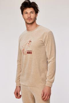 Afbeelding voor product Pyjama van het merk Woody in het Beige