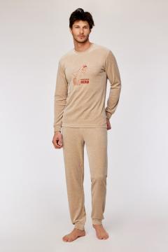 Afbeelding voor product Pyjama van het merk Woody in het Beige