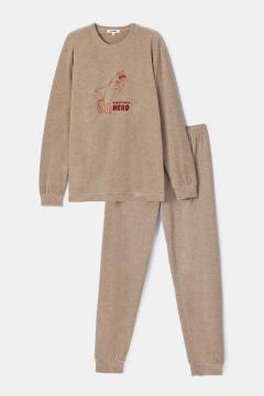 Afbeelding voor product Pyjama van het merk Woody in het Beige