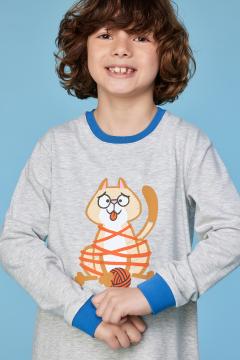 Afbeelding voor product Pyjama van het merk Woody in het Grijs