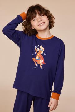 Afbeelding voor product Pyjama van het merk Woody in het Blauw