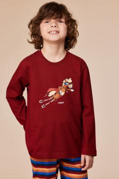 Afbeelding voor product Pyjama van het merk Woody in het Rood