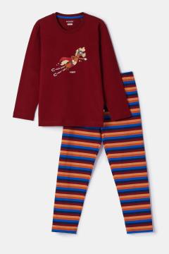 Afbeelding voor product Pyjama van het merk Woody in het Rood