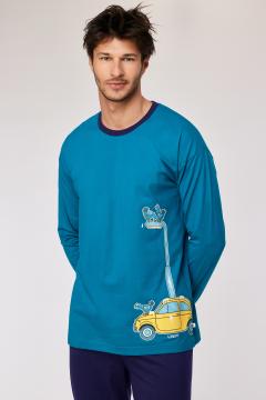 Afbeelding voor product Pyjama van het merk Woody in het Blauw