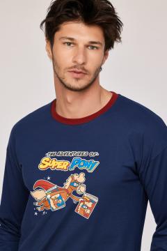 Afbeelding voor product Pyjama van het merk Woody in het Blauw