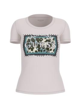 Afbeelding voor product T-shirt van het merk Guess in het Ecru