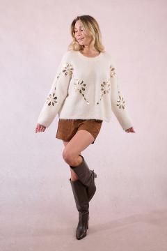 Afbeelding voor product Pull van het merk Molly Bracken in het Ecru