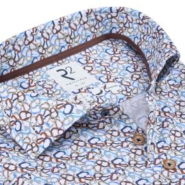 Afbeelding voor product Hemd van het merk R2 Amsterdam in het Blauw