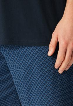 Afbeelding voor product Pyjama van het merk Schiesser in het Blauw