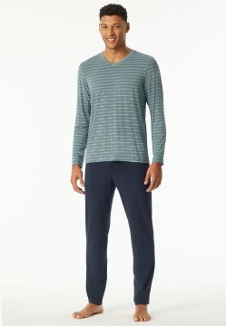 Afbeelding voor product Pyjama van het merk Schiesser in het Groen