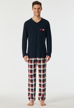 Afbeelding voor product Pyjama van het merk Schiesser in het Blauw