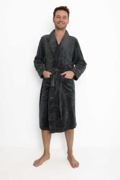 Afbeelding voor product Badjas van het merk Outfitter in het antraciet