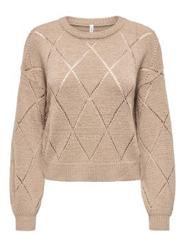 Afbeelding voor product Pull van het merk Only in het Beige