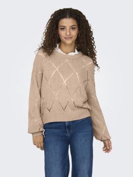 Afbeelding voor product Pull van het merk Only in het Beige