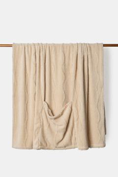 Afbeelding voor product Deken van het merk Lords&lilies in het Beige