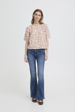 Afbeelding voor product Bloes van het merk Ichi in het Oranje