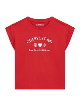 Afbeelding voor product T-shirt van het merk Guess in het Rood