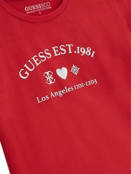 Afbeelding voor product T-shirt van het merk Guess in het Rood
