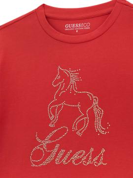 Afbeelding voor product T-shirt van het merk Guess in het Rood