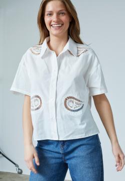 Afbeelding voor product Bloes van het merk Sisters Point in het Wit