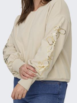 Afbeelding voor product Sweater van het merk Only Carmakoma in het Ecru