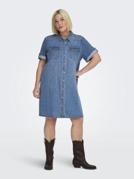 Afbeelding voor product Kleed van het merk Only Carmakoma in het Jeans
