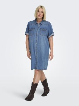 Afbeelding voor product Kleed van het merk Only Carmakoma in het Jeans
