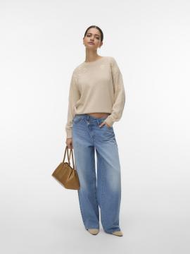 Afbeelding voor product Pull van het merk Vero Moda in het Beige