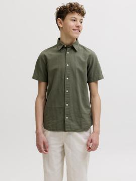 Afbeelding voor product Hemd van het merk Jack & Jones Junior in het Kaki