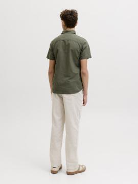 Afbeelding voor product Hemd van het merk Jack & Jones Junior in het Kaki