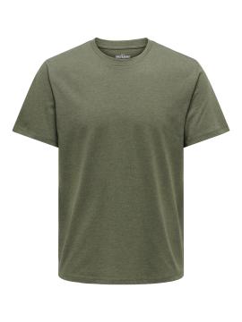 Afbeelding voor product T-shirt van het merk Only & Sons in het Groen