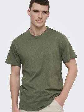 Afbeelding voor product T-shirt van het merk Only & Sons in het Groen
