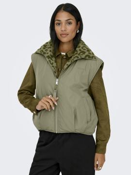 Afbeelding voor product Bodywarmer van het merk Only in het Kaki
