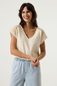 Afbeelding voor product T-shirt van het merk Garcia in het Wit