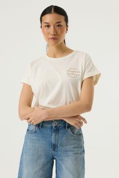 Afbeelding voor product T-shirt van het merk Garcia in het Ecru