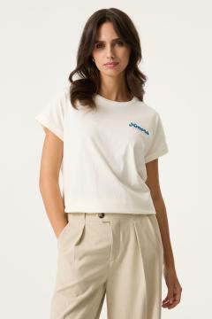 Afbeelding voor product T-shirt van het merk Garcia in het Ecru