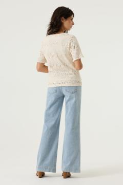 Afbeelding voor product T-shirt van het merk Garcia in het Ecru