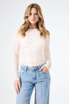 Afbeelding voor product T-shirt van het merk Garcia in het Ecru