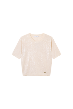 Afbeelding voor product T-shirt van het merk Vila Joy in het Beige