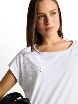 Afbeelding voor product T-shirt van het merk Tom Tailor in het Wit