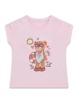 Afbeelding voor product T-shirt van het merk Guess in het Roze