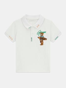 Afbeelding voor product Polo van het merk Guess in het Wit