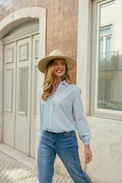 Afbeelding voor product Bloes van het merk C&s The Label in het Blauw