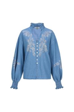 Afbeelding voor product Bloes van het merk C&s The Label in het Blauw