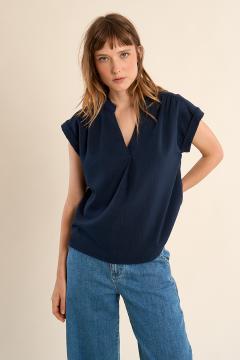 Afbeelding voor product Bloes van het merk Molly Bracken in het Marine