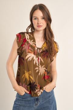 Afbeelding voor product Top van het merk Molly Bracken in het Kaki