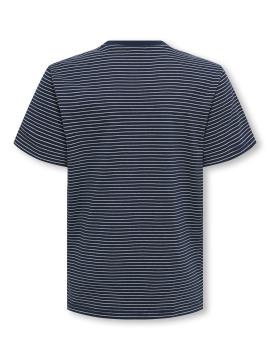Afbeelding voor product T-shirt van het merk Only & Sons Junior  in het Marine