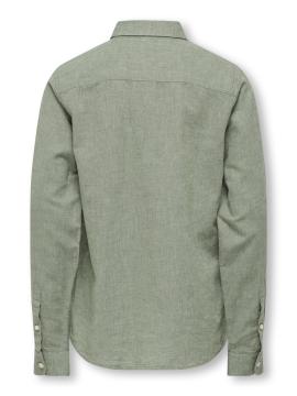 Afbeelding voor product Hemd van het merk Only & Sons Junior  in het Kaki